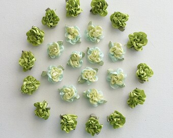  500 Pcs Mini Satin Ribbon Rose for Crafts Multicolor Small  Ribbon Roses Bows Tiny Artificial Fabric Flowers with Green Leaves for  Wedding Bride Shower Sewing Wrapping Kids DIY Gift Wreath Decor