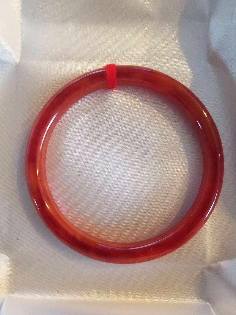 Real Red Jade Bangle Etsy