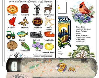 Tennessee - Wyoming, I-Spy Sensory Bottles for Seniors.  Multi-generational activity. Reminiscence Aid. Family Fun Activity!