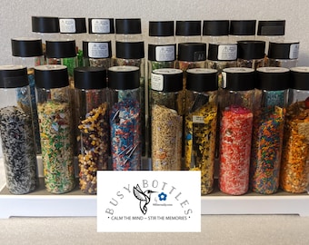 Around Home, I-Spy Sensory Bottles for Seniors.  Multi-generational activity. Reminiscence Aid. Family Fun Activity!