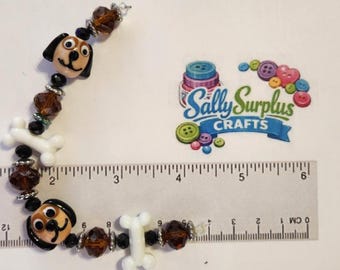 Hildie & Jo Strung Glass Dog Bone Lampwork Beads, Jewelry Making Supplies!
