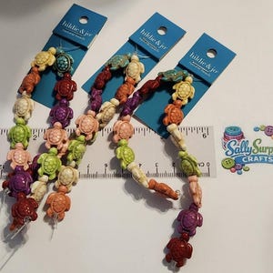 Hildie & Jo Strung Tortoise, Turtle Beads, Jewelry Making Supplies!