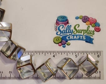 Hildie & Jo Strung Plastic Cube Beads, Jewelry Making Supplies!