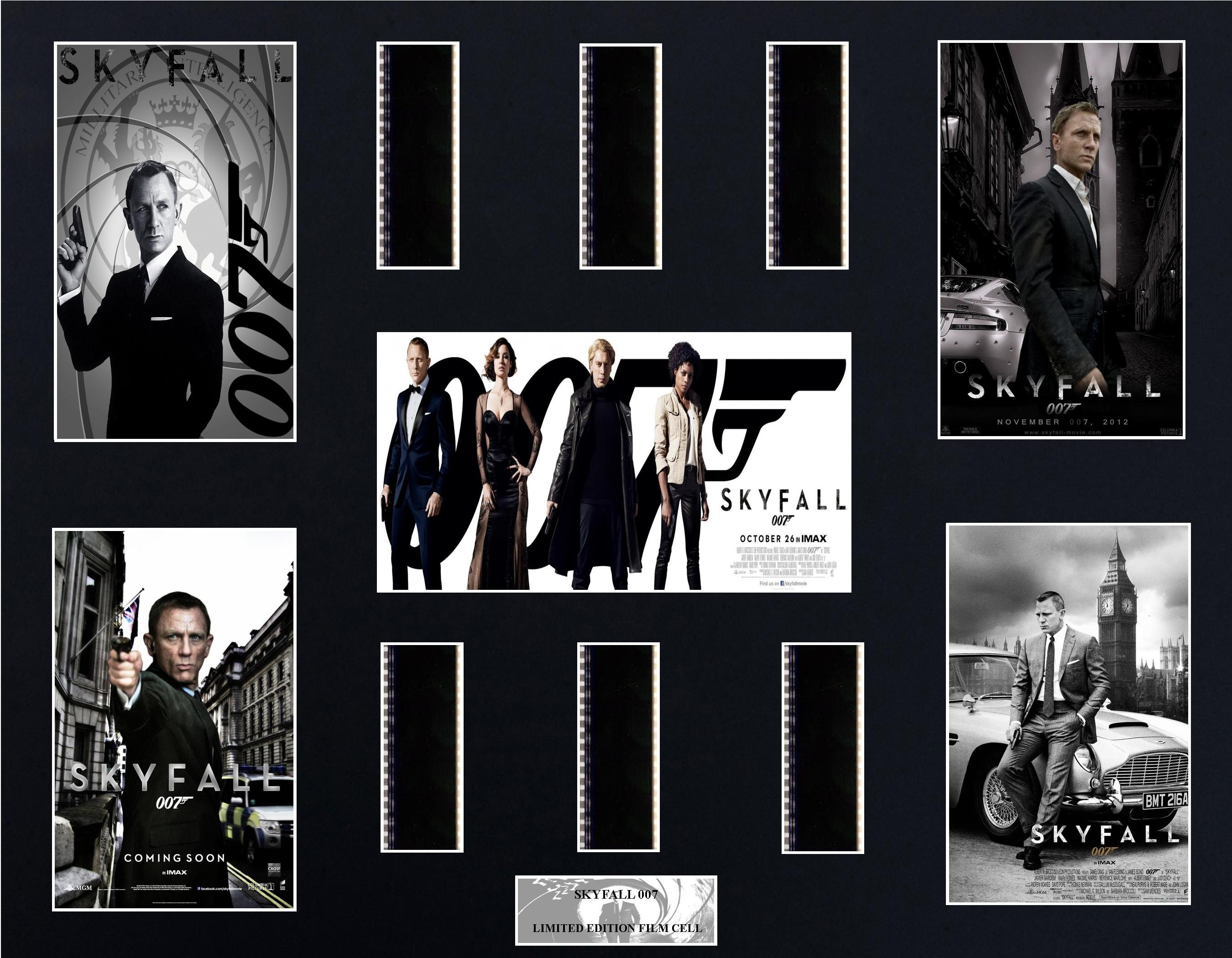 Skyfall 16 X 20 Film Cell James Bond Etsy