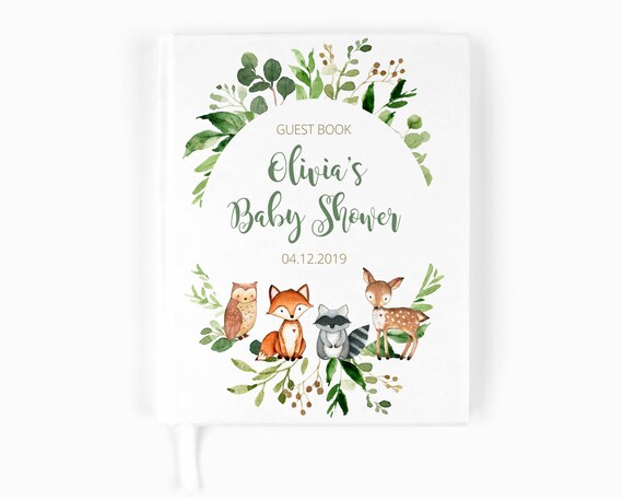 Personalized baby shower guest book 2025