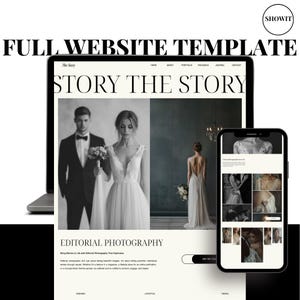 Showit Website Template, Business Website, Showit Website Design, Showit Full Website Template