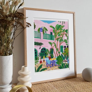 A Tropical Afternoon, Plants, Tropical, Holiday, Art Print image 2