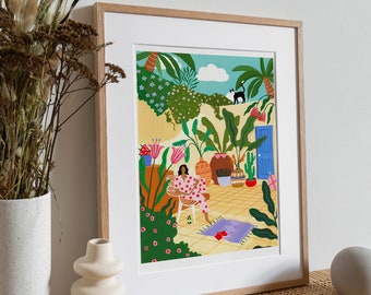 Spanish Gardens, Plants, Tropical,  Wall Art