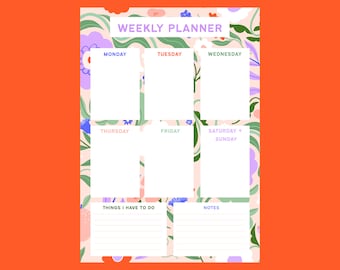 Weekly Planner, Digital Download, Printable Planner