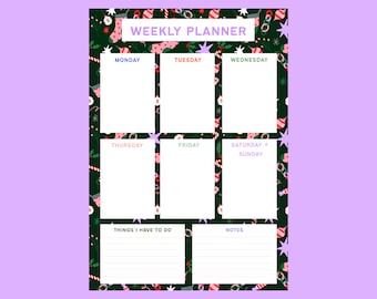 Festive Weekly Planner, Digital Download, Printable Planner