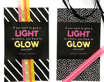 Glowstick Pillow Treat for Girls Camp- INSTANT DOWNLOAD