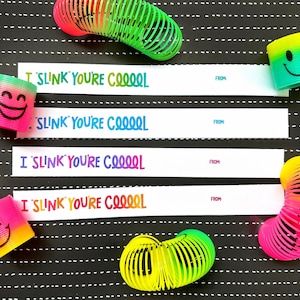 Small Slinky Valentine Non Candy Gift I slink You #39 re Coooool INSTANT