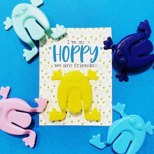 Non-Candy Valentine – So Hoppy We Are Friends – Jumping Frog Valentines - TÉLÉCHARGEMENT INSTANTANÉ
