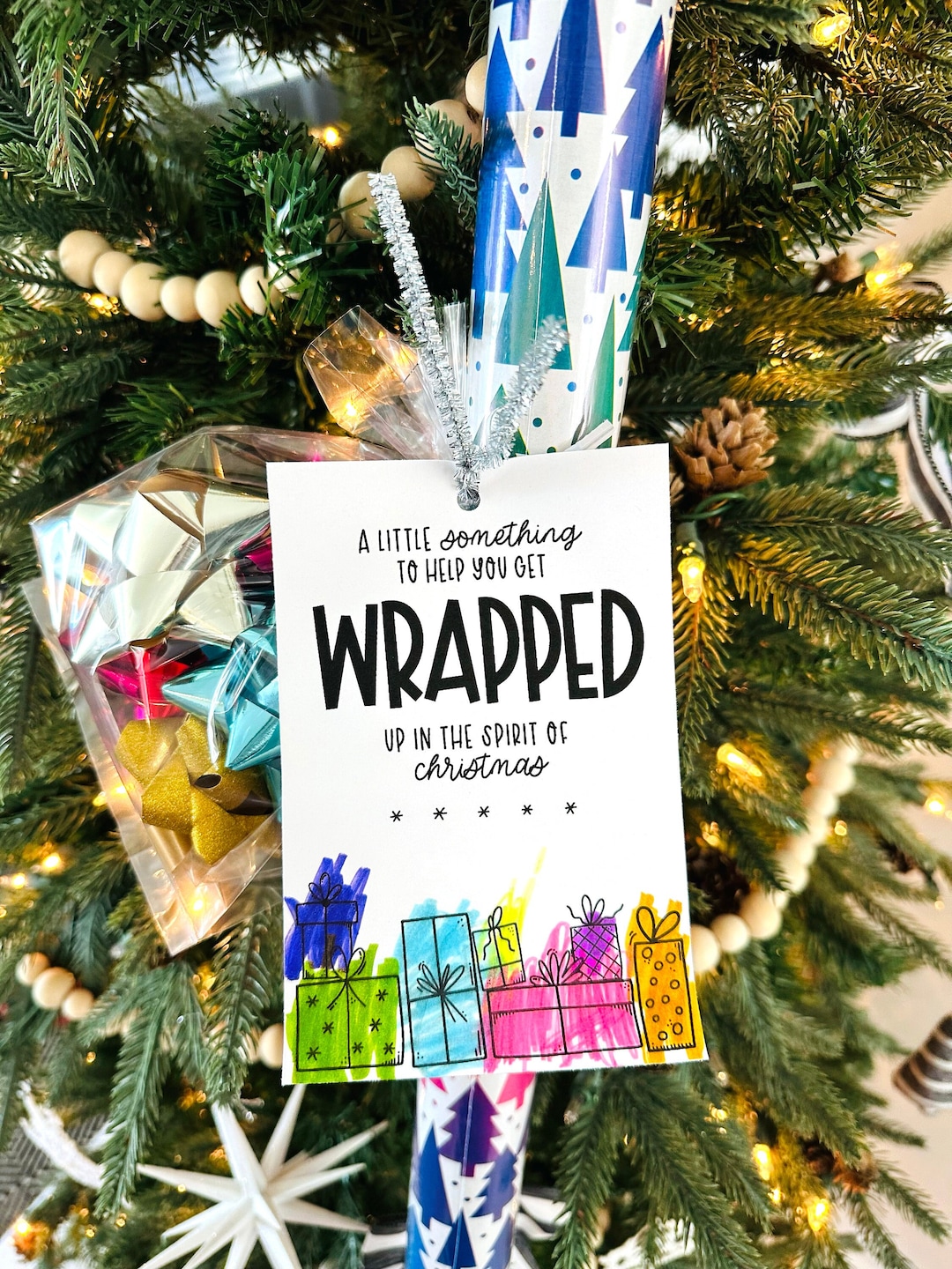 Wrapping Paper Tag - Gift Tag - INSTANT DOWNLOAD - Etsy