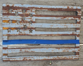 Corrugated American Flag