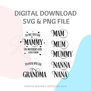 A mi mamá especial en el día de la madre, Día de la madre SVG, Desire pro svg, Mammy, Mummy, Mam, Cricut cutting file