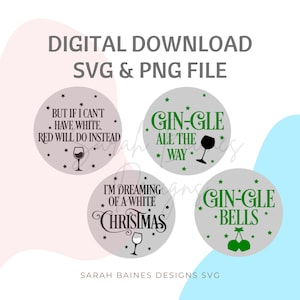 Archivos SVG de Navidad, Archivo SVG de Gingle, SVG de Navidad Blanca, Archivos de corte Cricut. Deseo pro SVG