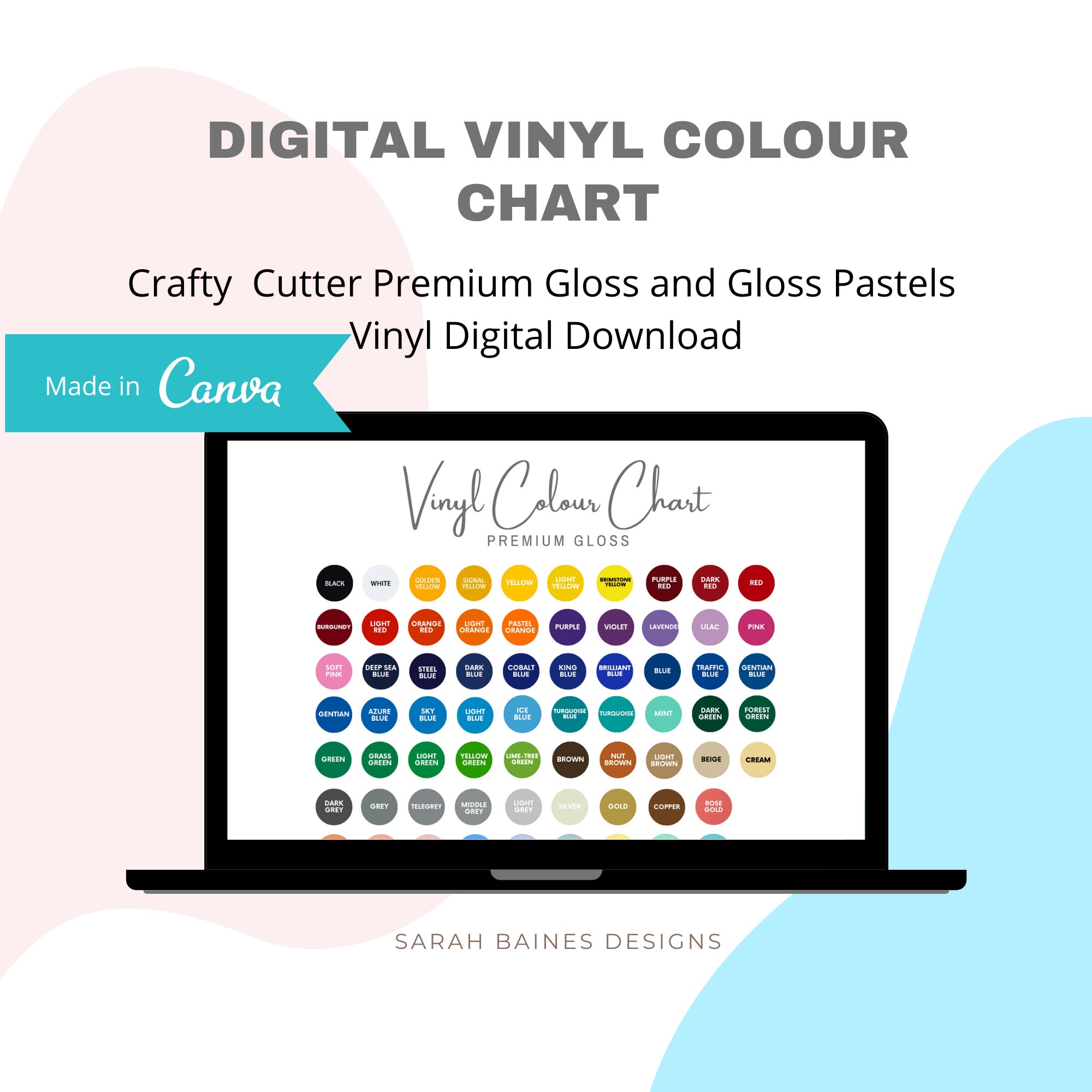 Editable Htvront HTV Color Chart, Vinyl Color Chart Editable Template, Vinyl  Colors Mockup,  Listing Mockup, Color Mockup, Size Mockup 