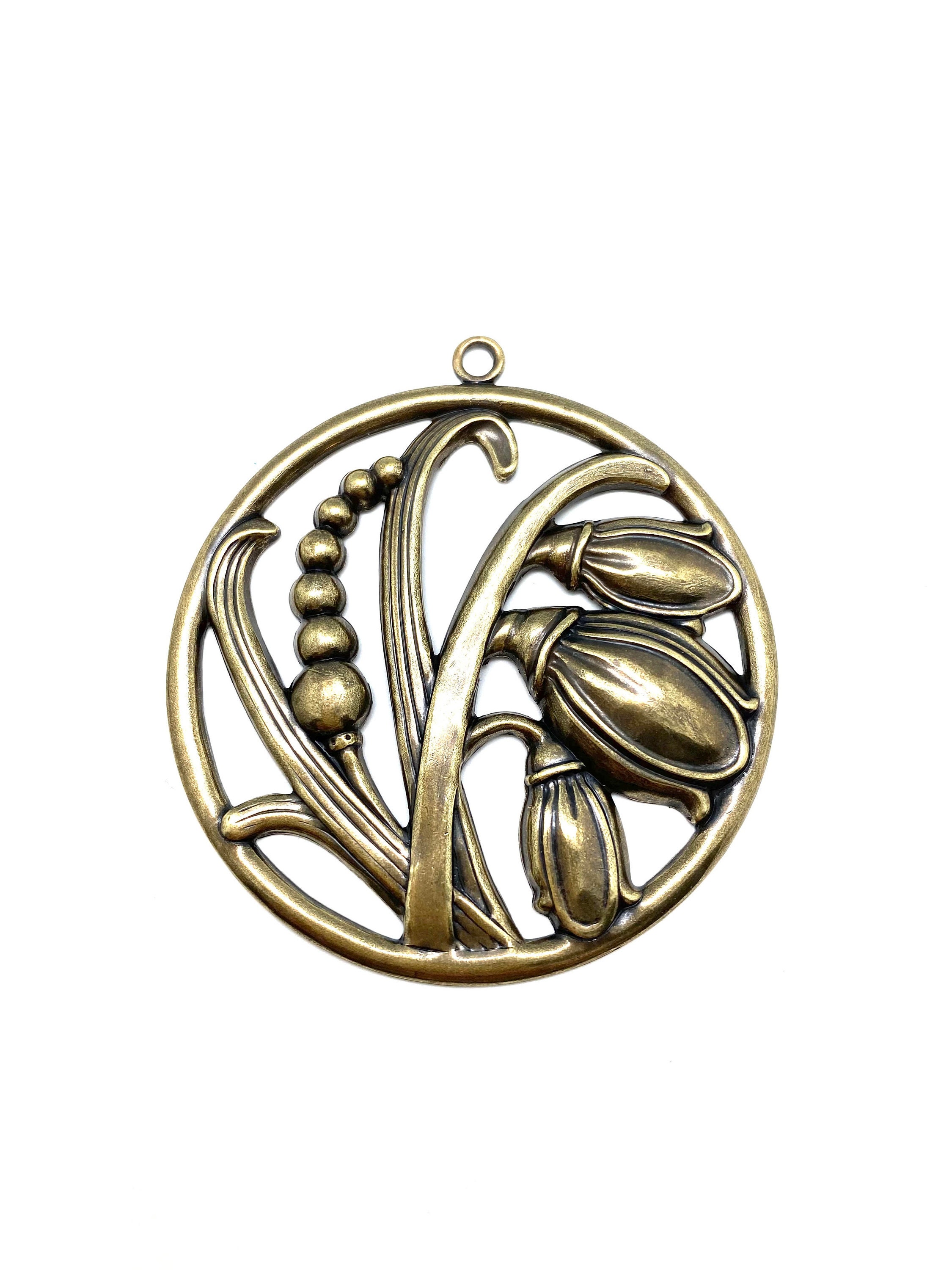 Ancienne Broche Créateur Style Art Nouveau - Occasion