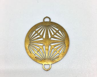Openwork round print star
