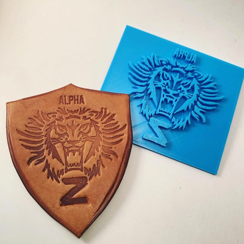 Custom Made Leather, Pottery, Soap Stamps 3D printed Embossing image 1