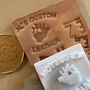 Custom Made Leather, Pottery, Soap Stamps 3D printed Embossing image 7