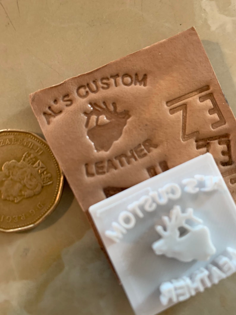 Custom Made Leather, Pottery, Soap Stamps 3D printed Embossing image 7