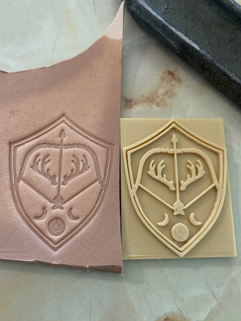 Custom Made Leather, Pottery, Soap Stamps 3D printed Embossing image 8