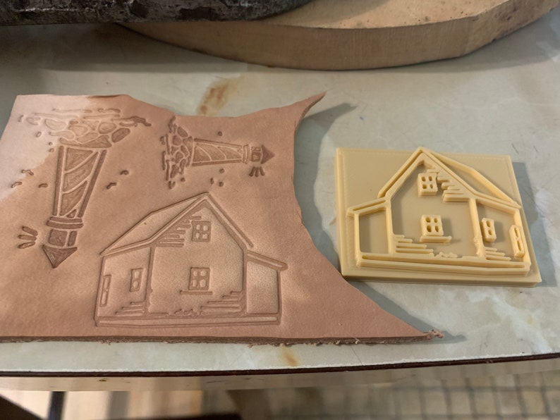 Custom Made Leather, Pottery, Soap Stamps 3D printed Embossing image 9