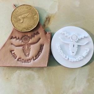 Custom Made Leather, Pottery, Soap Stamps 3D printed Embossing image 5