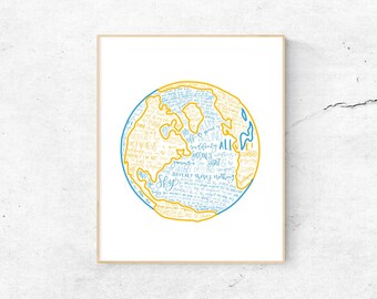 Picture of the globe theatre with labels