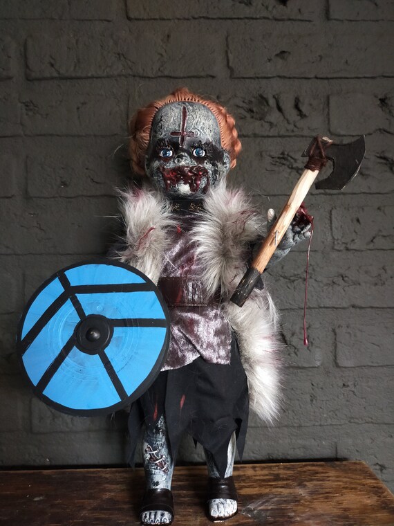 Wikinger Horror Puppe Halloween Puppe Gruselige Puppe Etsy