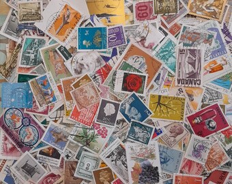 1000種類以上の世界中の切手（キロウェア） - 小型から大型まで - 紙