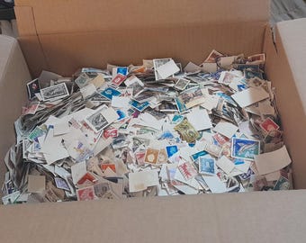 1000種類以上の世界中の切手（キロウェア） - 小型から大型まで - 紙