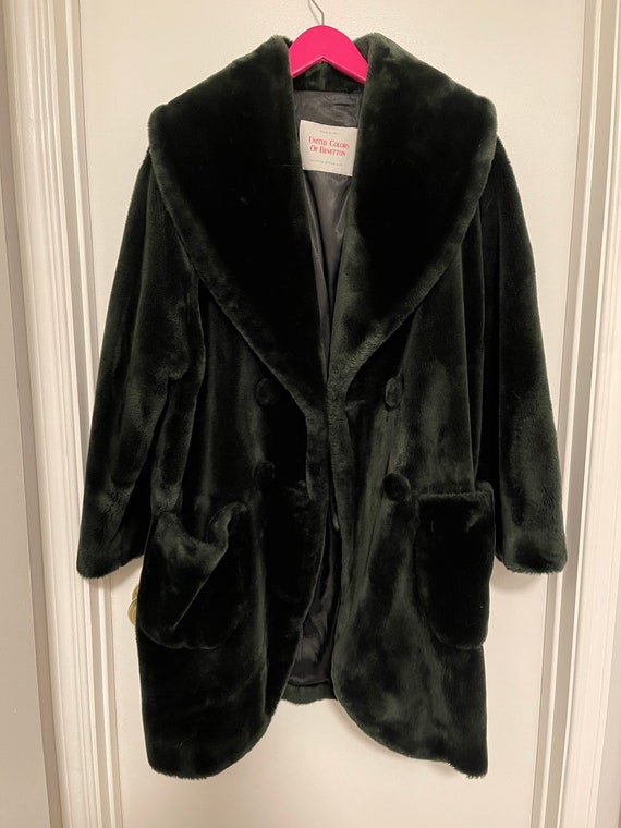 benetton faux fur jacket