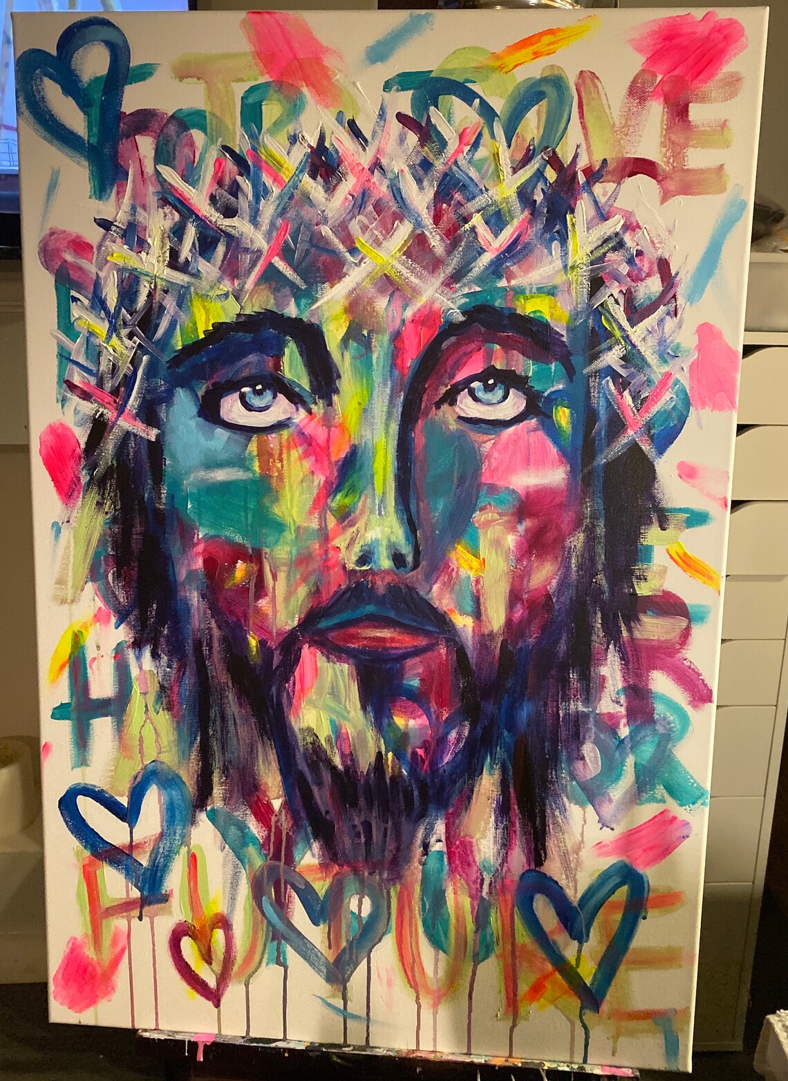 Custom Jesus Painting Etsy
