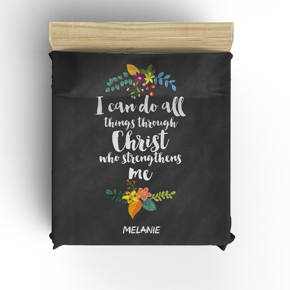Personalised Duvet Cover Bedsheet Comforter Pillow Christian I Etsy