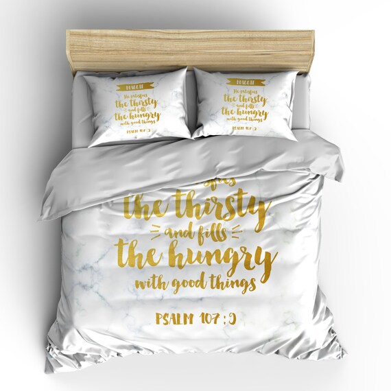 Personalised Duvet Cover Bedsheet Comforter Pillow Christian Etsy