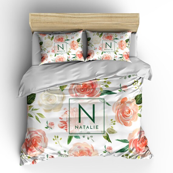 Personalised Duvet Cover Bedsheet Comforter Pillow Watercolour Etsy