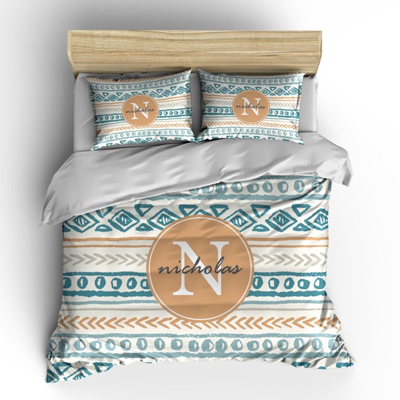 Personalised Duvet Cover Bedsheet Comforter Pillow Aztec Etsy