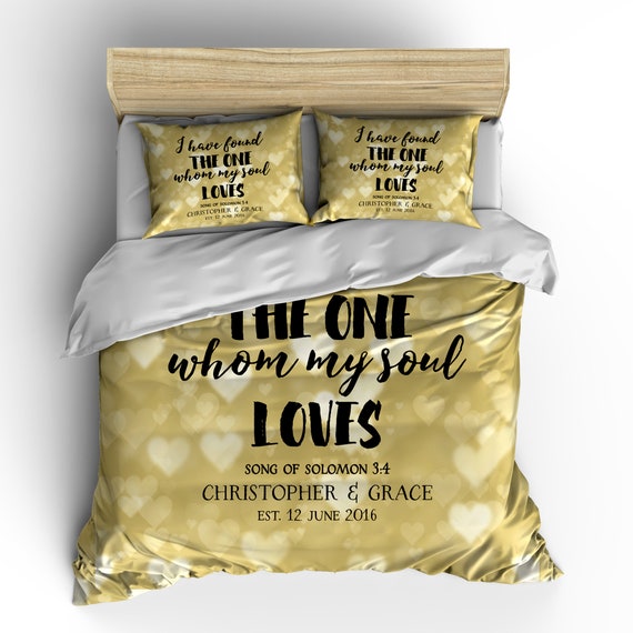 Personalised Duvet Cover Bedsheet Comforter Pillow Christian Etsy