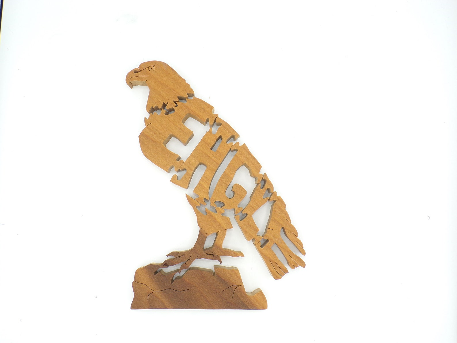 Wooden Eagle Jigsaw Puzzle Hand Cut Puzzle Animal Puzzle Etsy