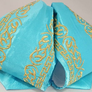 Mexican Charro and Mariachi turquoise Adult Bow Tie Mex Moño Charro//Mariachi