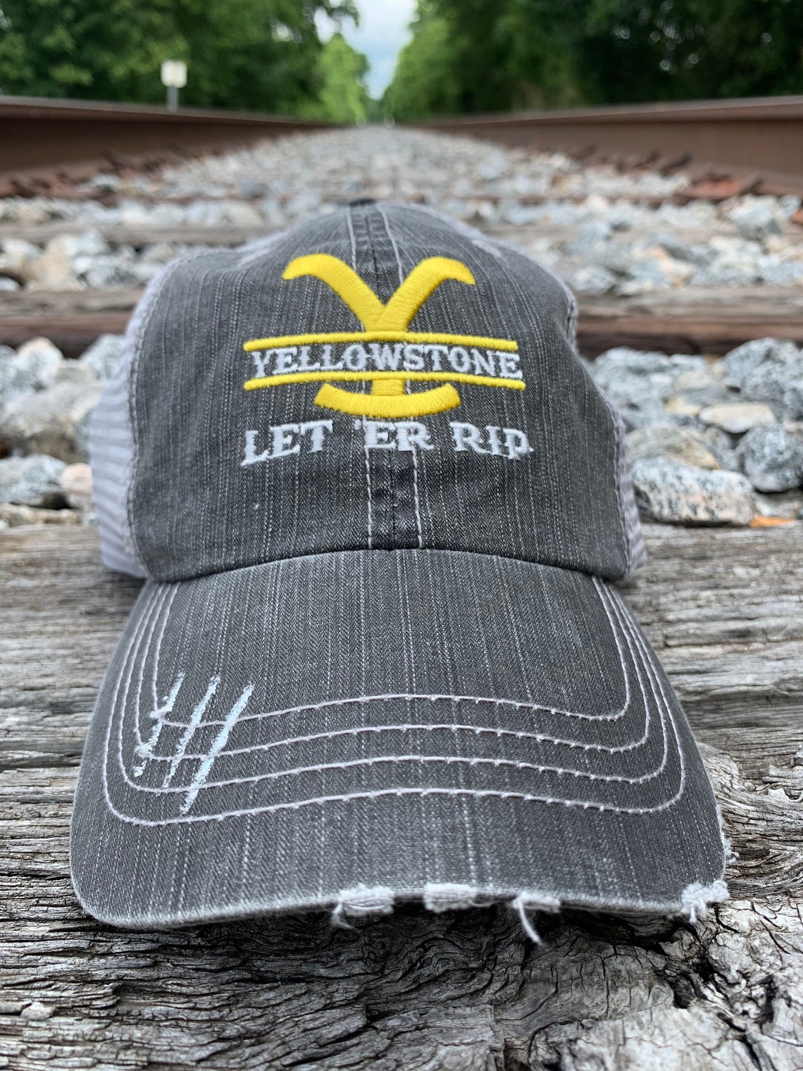 Yellowstone Dutton Ranch Trucker Cap Yellowstone Hat Etsy