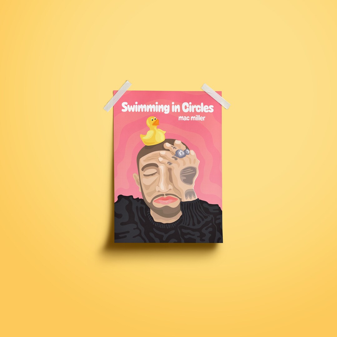 Swimming in Circles Mac Miller Poster glossy Etsy