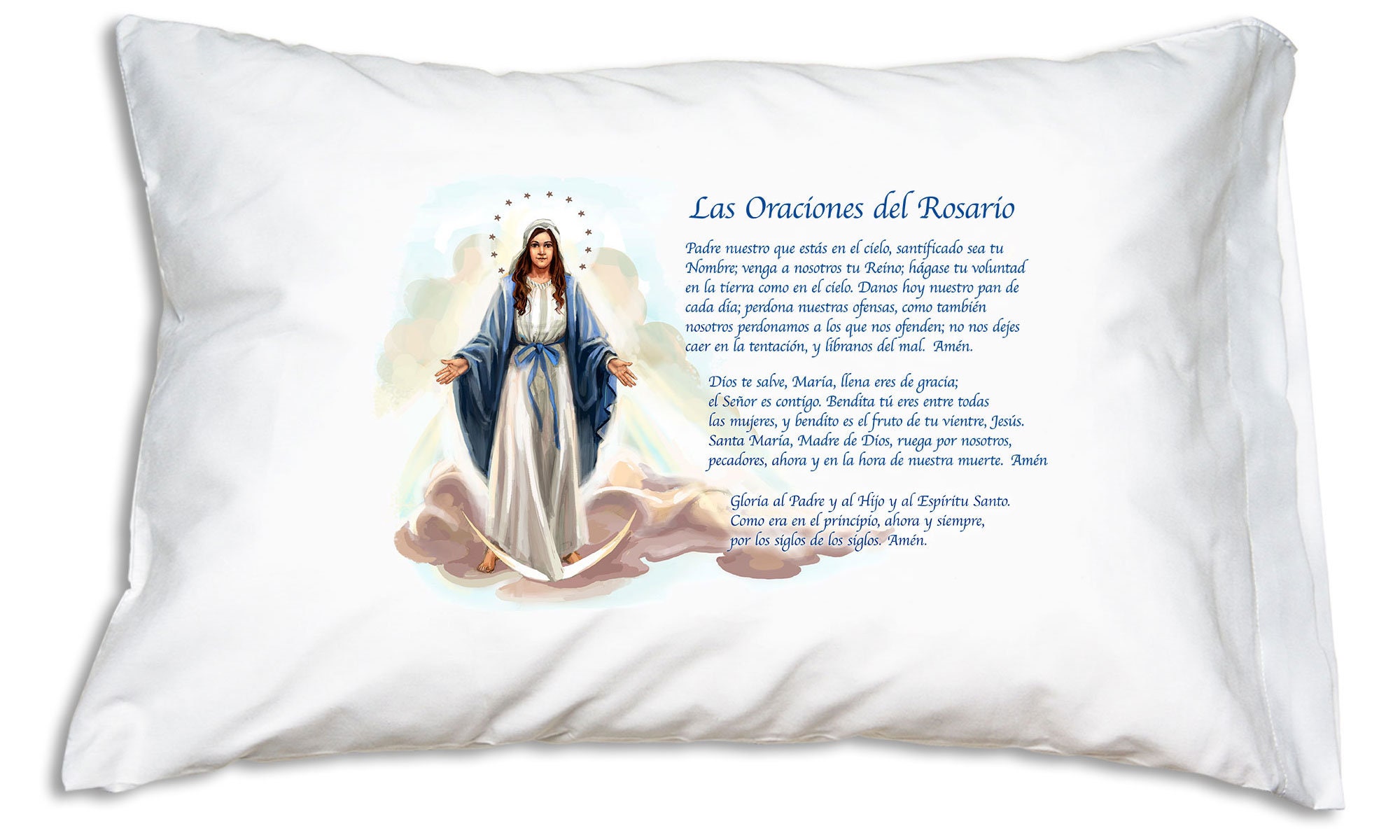 Spanish Prayers of the Rosary Prayer Pillowcase Spanish - Etsy Finland