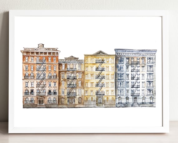 Friends Apartment Building Film Travel Prints New York -  Sweden