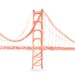 Golden Gate Bridge Printable, Illustration, Wall Art Print, Nursery ...