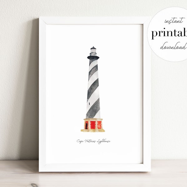 Lighthouse Print North Carolina Etsy Lighthouse Print North Carolina Etsy