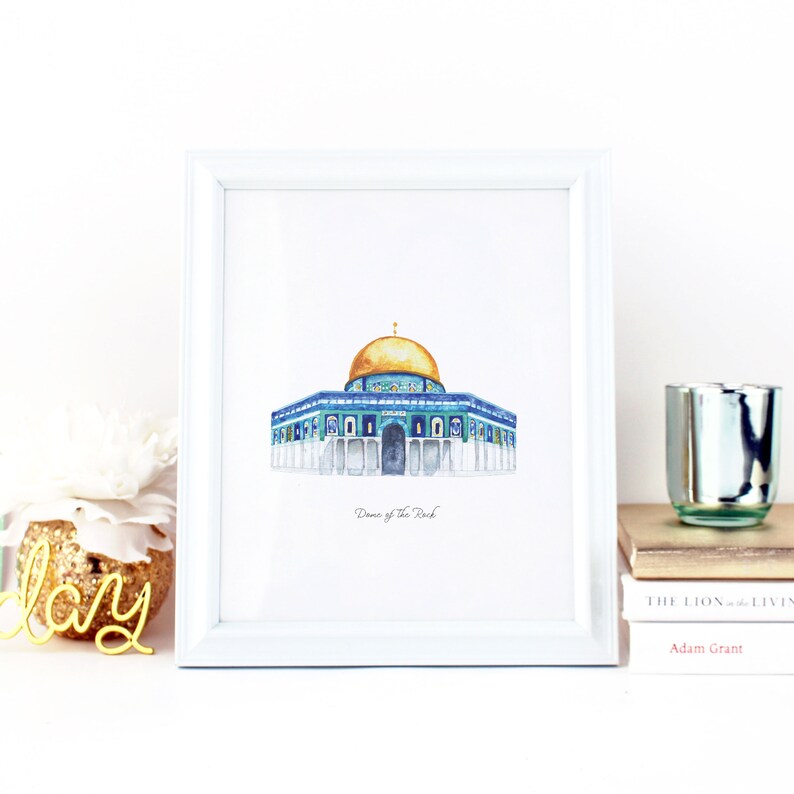Dome of the Rock Printable Illustration Wall Art Print - Etsy Canada
